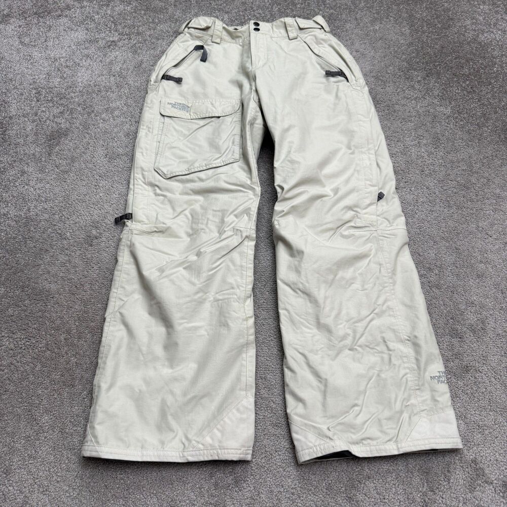 Vintage 2000s The North Face HyVent Ski Pants Womens Medium Beige Waterproof